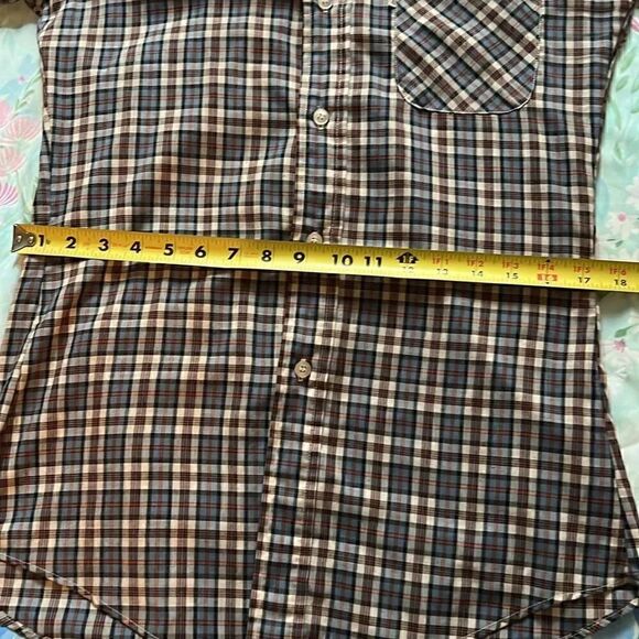 Vintage Levi’s Button Down Plaid Western Shirt Tapered Fit - Small - Picture 11 of 13